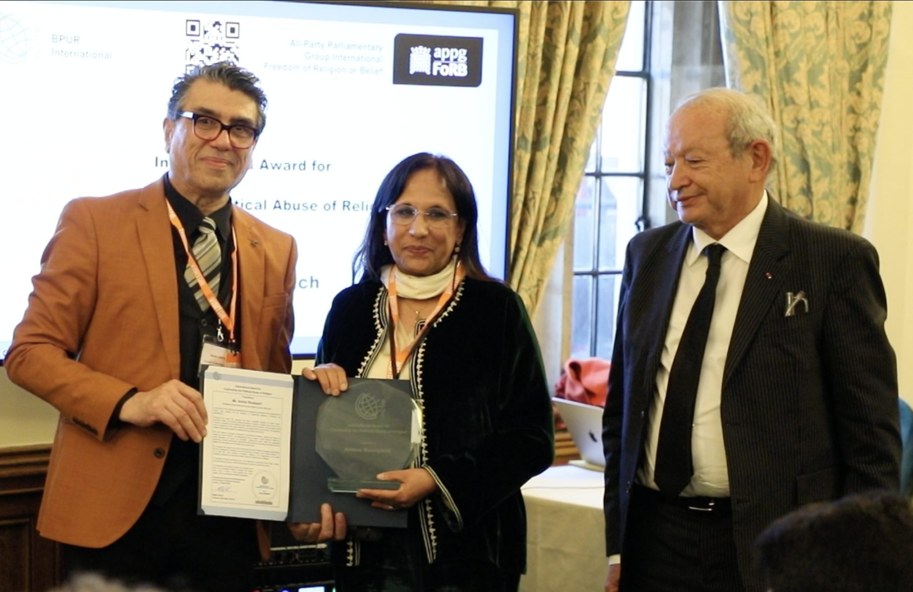 International Award for Bouayach and Sawiris at Westminster Conference